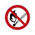 Знак Р02. &amp;quot;Запрещается пользоваться открытым огнем и курить&amp;quot;